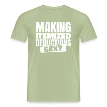 Buchhalter Steuerberater Sexy Buchhalterin - Männer T-Shirt - Sage - Vorne - AI Model Male 178 light (178cm)