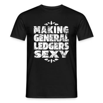 Comptable Conseiller fiscal Lustig - T-shirt homme - noir - Devant - AI Model Male 178 light (178cm)