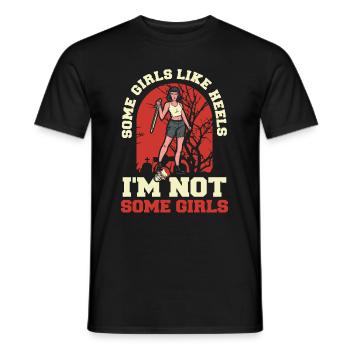 Zombie Halloween Girl - Men's T-Shirt - black - Front - AI Model Male 178 light (178cm)