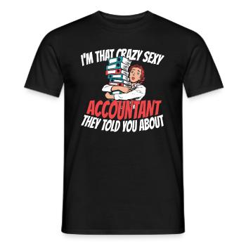 Comptable Conseiller fiscal Witzig - T-shirt homme - noir - Devant - AI Model Male 178 light (178cm)