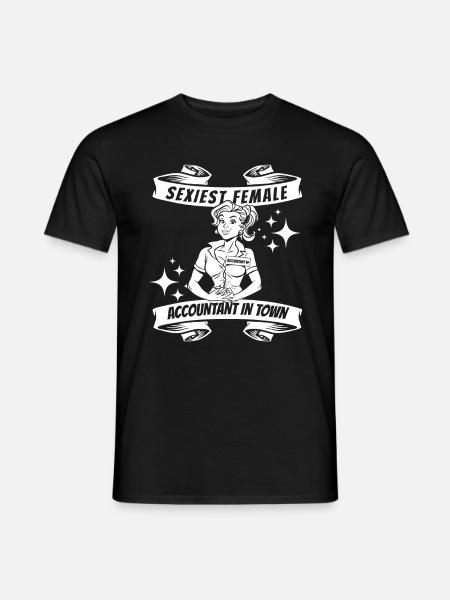 Expert-comptable, Conseiller fiscal, Lustig - T-shirt homme - noir