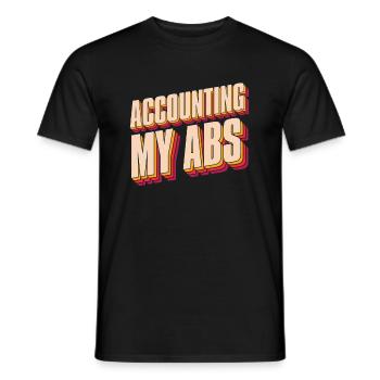 Buchhalter Steuerberater Abs Sexy Buchhalterin - Männer T-Shirt - Schwarz - Vorne - AI Model Male 178 light (178cm)