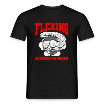 Accountant Tax Advisor Muscle - Men's T-Shirt - black - Front - AI Model Male 178 light (178cm)