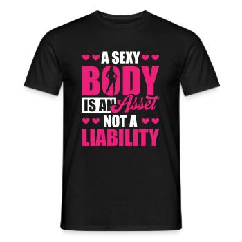 Comptable Conseiller fiscal Investissement - T-shirt homme - noir - Devant - AI Model Male 178 light (178cm)