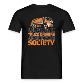 Truck Driver Trucker Truck Driver Funny - Men's T-Shirt - black - Front - AI Model Male 178 light (178cm)