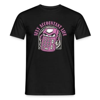 Buchhalter Steuerberater Humor Sexy Buchhalterin - Männer T-Shirt - Schwarz - Vorne - AI Model Male 178 light (178cm)