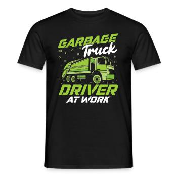 Truck Driver Trucker Truck Driver Funny - Men's T-Shirt - black - Front - AI Model Male 178 light (178cm)