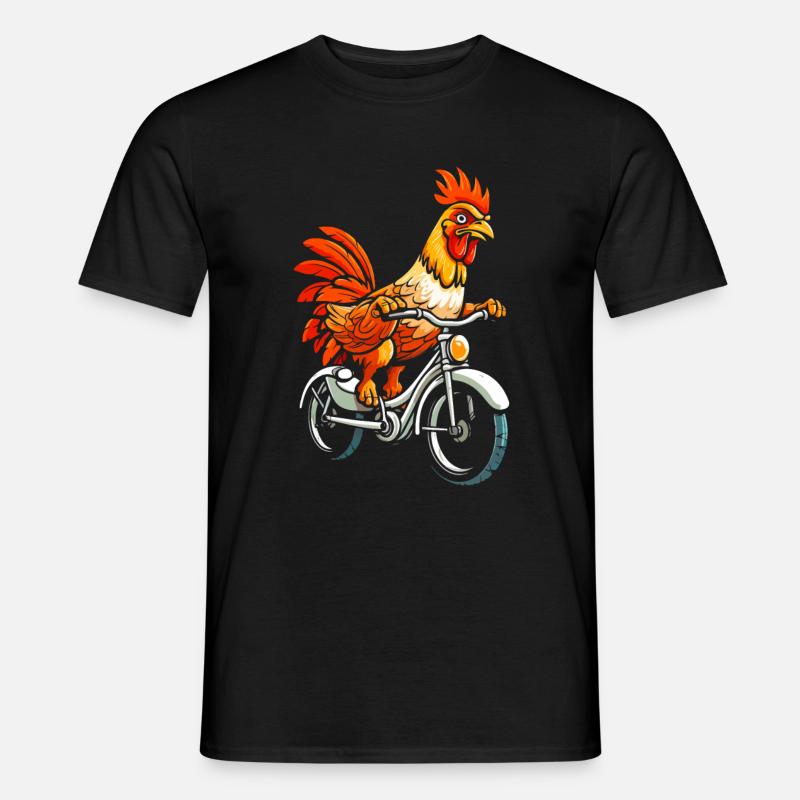 Huhn Henne Niedlich - Männer T-Shirt - Schwarz
