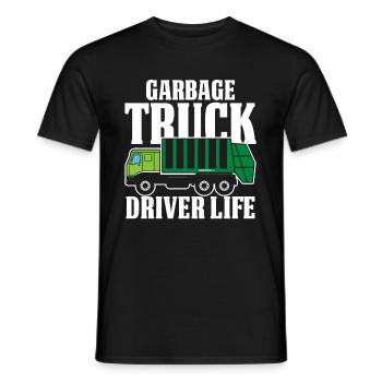 Truck Driver Trucker Truck Driver Funny - Men's T-Shirt - black - Front - AI Model Male 178 light (178cm)