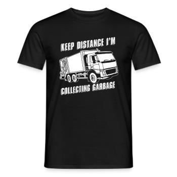 Camionneur Camionneur Camionneur Chauffeur - T-shirt homme - noir - Devant - AI Model Male 178 light (178cm)