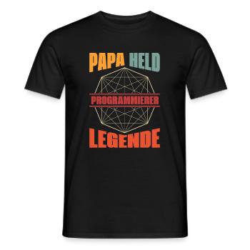 Entwickler Coder Programmierer - Männer T-Shirt - Schwarz - Vorne - AI Model Male 178 light (178cm)