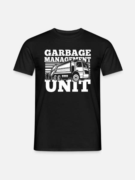 Lkw Fahrer Trucker Lastwagenfahrer Müllwagen - Männer T-Shirt - Schwarz