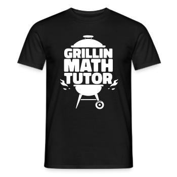 Math Teacher Math Teacher Grill - Men's T-Shirt - black - Front - AI Model Male 178 light (178cm)