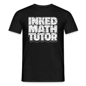 Professeur de mathématiques Professeur de mathématiques Coloré - T-shirt homme - noir - Devant - AI Model Male 178 light (178cm)