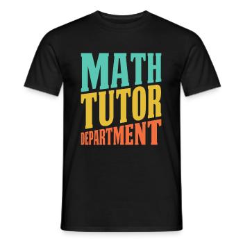 Mathelehrer Mathe Lehrer Abteilung - Männer T-Shirt - Schwarz - Vorne - AI Model Male 178 light (178cm)