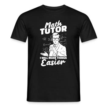 Mathelehrer Mathe Lehrer Mathe Nachhilfelehrer - Männer T-Shirt - Schwarz - Vorne - AI Model Male 178 light (178cm)