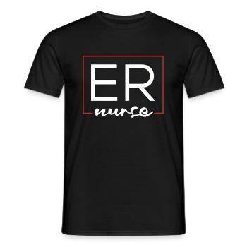 Nurse Emergency Nurse - Men's T-Shirt - black - Front - AI Model Male 178 light (178cm)