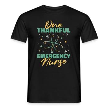Krankenschwester Stethoskop - Männer T-Shirt - Schwarz - Vorne - AI Model Male 178 light (178cm)