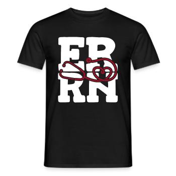 Krankenschwester Herz Notfall Krankenschwester - Männer T-Shirt - Schwarz - Vorne - AI Model Male 178 light (178cm)