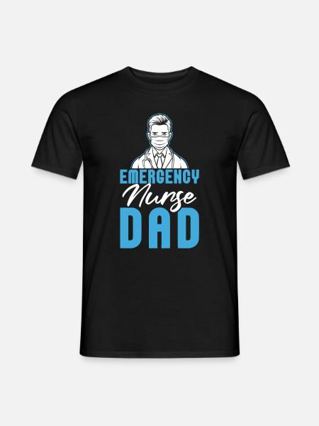 Krankenschwester Vater Notfall Krankenschwester - Männer T-Shirt - Schwarz
