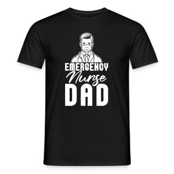 Nurse Dad Emergency Nurse - Men's T-Shirt - black - Front - AI Model Male 178 light (178cm)