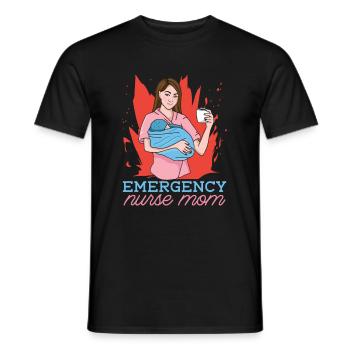Krankenschwester Mutter Notfall Krankenschwester - Männer T-Shirt - Schwarz - Vorne - AI Model Male 178 light (178cm)