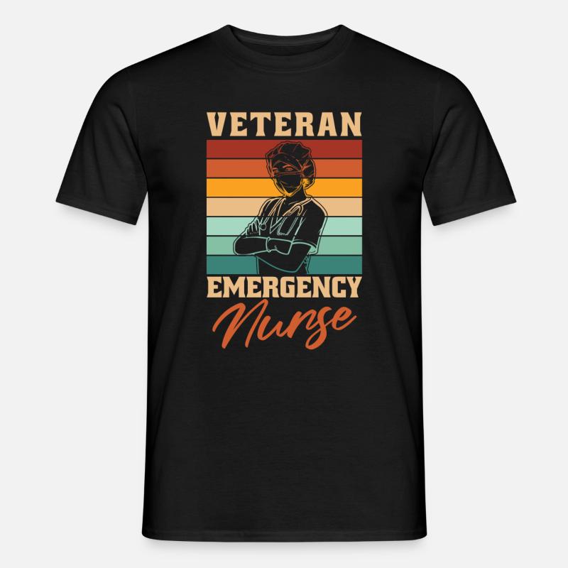 Krankenschwester Notfall Krankenschwester - Männer T-Shirt - Schwarz