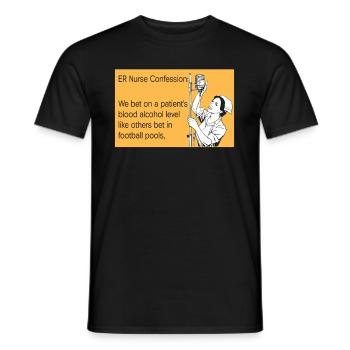 Krankenschwester Witzig Notfall Krankenschwester - Männer T-Shirt - Schwarz - Vorne - AI Model Male 178 light (178cm)