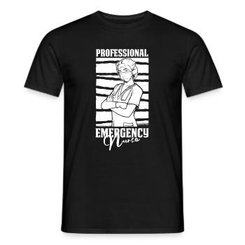Nurse Professional - Men's T-Shirt - black - Front - AI Model Male 178 light (178cm)