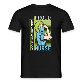 Krankenschwester Notfall - Männer T-Shirt - Schwarz - Vorne - AI Model Male 178 light (178cm)