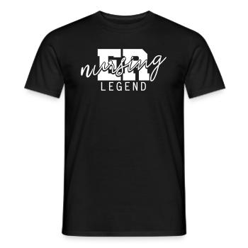 Krankenschwester Legende Notfallkrankenschwester - Männer T-Shirt - Schwarz - Vorne - AI Model Male 178 light (178cm)