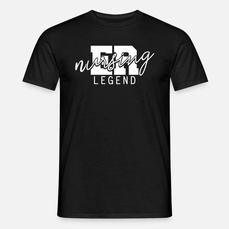 Krankenschwester Legende Notfallkrankenschwester - Männer T-Shirt - Schwarz