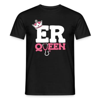 Nurse Queen - Men's T-Shirt - black - Front - AI Model Male 178 light (178cm)