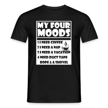 Café Café Lustig - T-shirt homme - noir - Devant - AI Model Male 178 light (178cm)