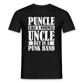 Metal Gitarre Rock Gitarrist Onkel - Männer T-Shirt - Schwarz - Vorne - AI Model Male 178 light (178cm)