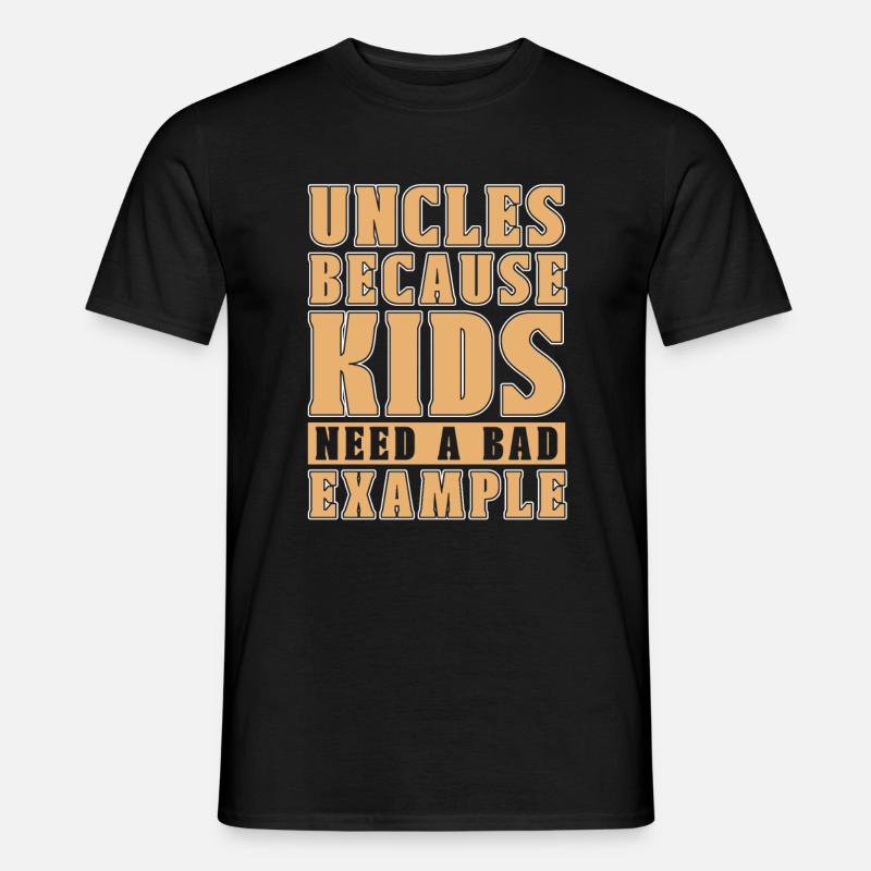 Onkel Witzig - Männer T-Shirt - Schwarz