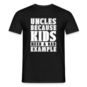 Uncle Uncle - Men's T-Shirt - black - Front - AI Model Male 178 light (178cm)