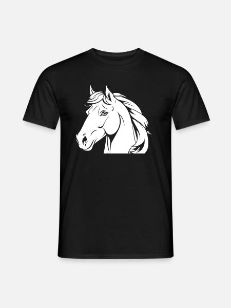 Horse Equestrian Head - Men's T-Shirt - black