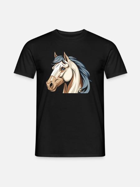 Horse Equestrian Head - Men's T-Shirt - black