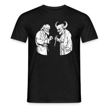 Christian Christianity Funny - Men's T-Shirt - black - Front - AI Model Male 178 light (178cm)