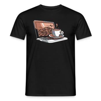 Entwickler Coder Programmierer Kaffee - Männer T-Shirt - Schwarz - Vorne - AI Model Male 178 light (178cm)