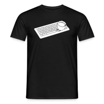 Entwickler Coder Programmierer Kaffee - Männer T-Shirt - Schwarz - Vorne - AI Model Male 178 light (178cm)