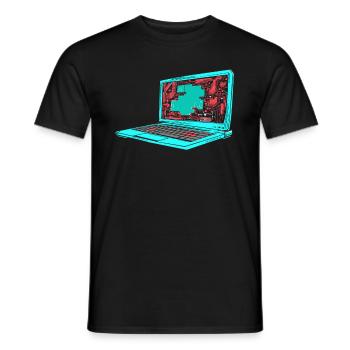 Entwickler Coder Programmierer - Männer T-Shirt - Schwarz - Vorne - AI Model Male 178 light (178cm)