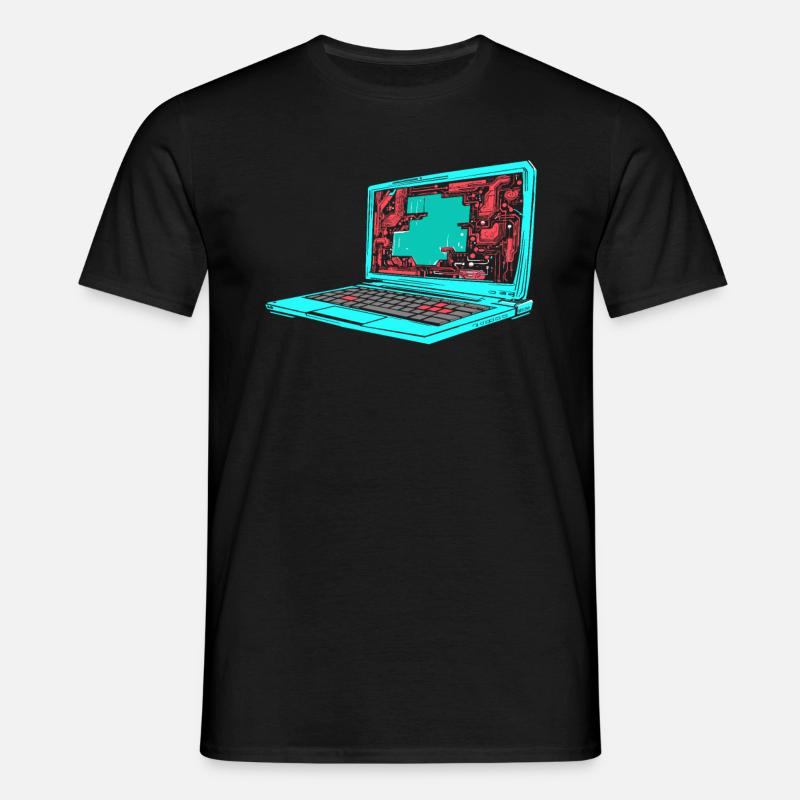 Entwickler Coder Programmierer - Männer T-Shirt - Schwarz