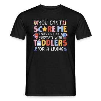 Institutrice de maternelle, assistante maternelle - T-shirt homme - noir - Devant - AI Model Male 178 light (178cm)
