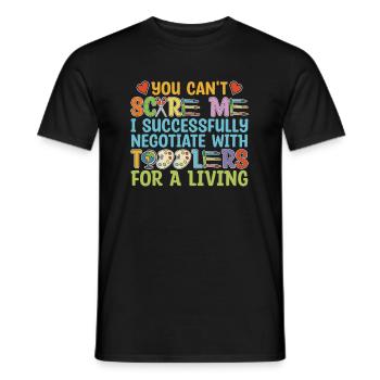 Enseignante de maternelle, assistante maternelle, drôle - T-shirt homme - noir - Devant - AI Model Male 178 light (178cm)
