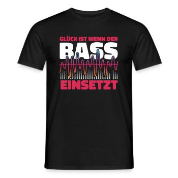 Techno Raver Lustig - Männer T-Shirt - Schwarz - Vorne - AI Model Male 178 light (178cm)