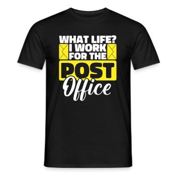 Postman Postman Funny - Men's T-Shirt - black - Front - AI Model Male 178 light (178cm)