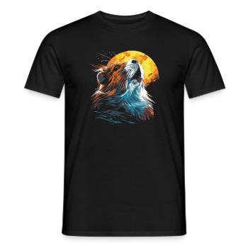Guinea Pig Guinea Pig Sun - Men's T-Shirt - black - Front - AI Model Male 178 light (178cm)