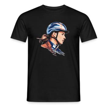 Horses - Men's T-Shirt - black - Front - AI Model Male 178 light (178cm)